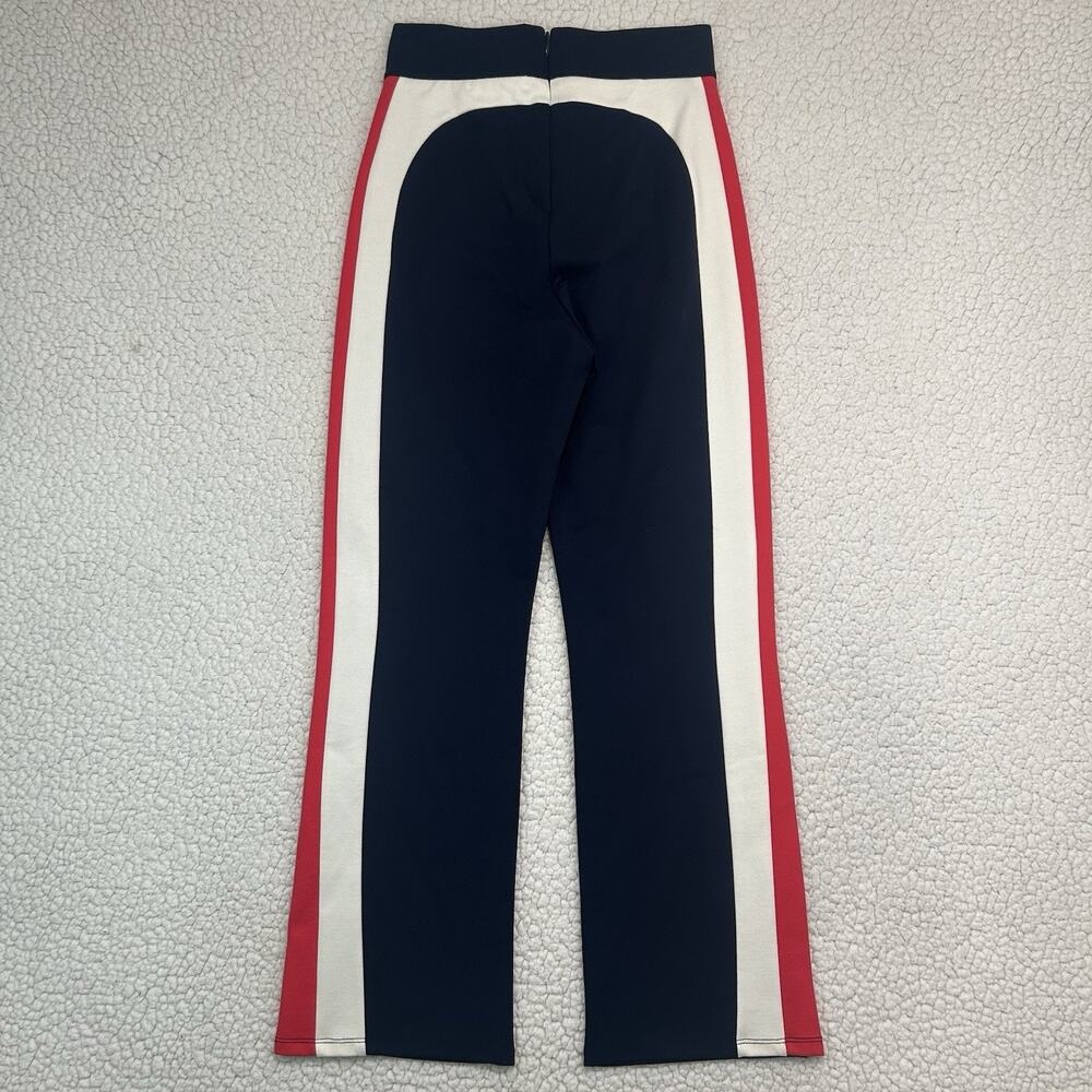 Marine Layer Archive Jordan Ponte Pants Size 2 Navy Red Wht Stripe Crop Stretch
